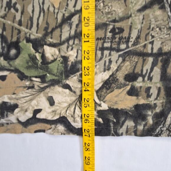 Vintage Mossy Oak Break-Up Camo Long Sleeve Shirt Mens Large Hunting Green Tee - Picture 13 of 13